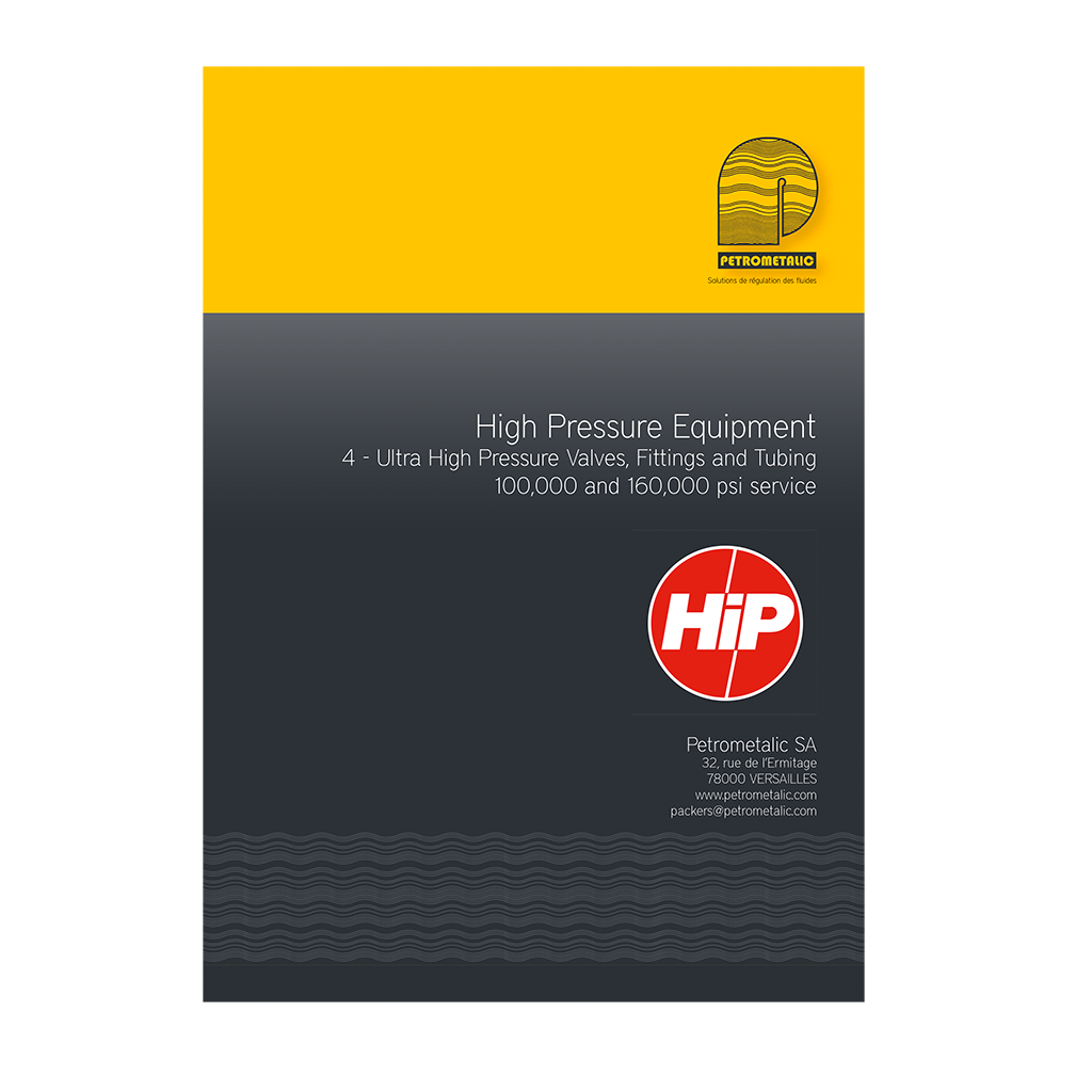 Composants Haute Pression HIP – 6800 et 11000 bar